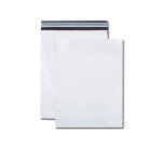 Pochette gpv polyethylene adhesive 275x365 blanc/noir   paquet de 10