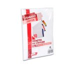 Pochette gpv polyethylene adhesive 275x365 blanc/noir   paquet de 10