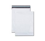Pochette gpv polyethylene adhesive 310x410 blanc/noir   paquet de 10