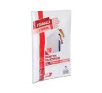 Pochette gpv polyethylene adhesive 310x410 blanc/noir   paquet de 10