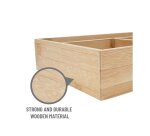 Organisateur cep bambou naturel 4 compartiments       vernis protecteur