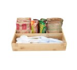 Organisateur cep bambou naturel 4 compartiments       vernis protecteur