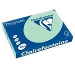 Papier clairefontaine multifonction laser couleur   trophe a3 160g vert parfaite  opacite paquet 250 feuilles