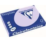 Papier clairefontaine multifonction couleur laser   trophe a3 160g/m2 lilas       parfaite opacite paquet 250