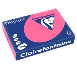 Papier clairefontaine multifonction laser couleur   trophe a3 160g/m2  fuschia    parfaite opacite paquet 250