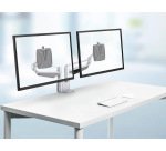 Bras articule novus clu pour ecran simple l 3 reglage en   hauteur systeme passage de    cables supporte 2  a 7kg