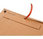 Pochette expedition colompac carton rigide brun bande      adhesive 170x245x30mm