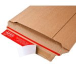 Pochette expedition colompac carton rigide brun bande      adhesive 170x245x30mm