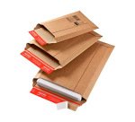 Pochette expedition colompac carton rigide brun bande      adhesive 210x265x30mm