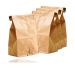 Sachet alimentaire kraft brun 70g/m2 biodegradable          19x35x6cm lot de 100