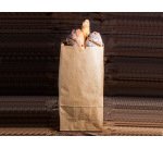 Sachet alimentaire kraft brun 70g/m2 biodegradable          19x35x6cm lot de 100