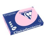Papier clairefontaine multifonction laser cloueur   trophe a3 160g/m2 rose        parfaite opacite paquet 250