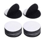 Pastilles apli rondes auto agrippant adhesif diametre    19mm noir . blister de 12