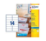 Etiquette d'adresse jet d'encre 99,1 x 38,1 mm blanc - Boîte de 210