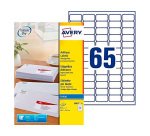 Etiquette autocollante avery adresse recyclee laser blanc  38,1 x 21,2mm  boite de 975