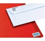 Etiquette autocollante avery adresse recyclee laser blanc  38,1 x 21,2mm  boite de 975