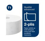 Rouleau papier toilette tork blanc 2 plis 396 fts paquet   de 6