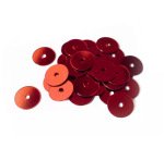Sequin plat graine creative diam 6 mm boite brochable de  4000u coloris rouge