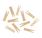 Pince en bois coloris naturel 48x7mm sachet de 48 unites