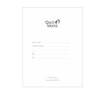 Carnet de note quo vadis 15 lignes silk noir elastique    192 pages format 10x15cm
