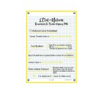 Fiches oxford bristol revision 2.0 oxford a5        perforee 32 fiches/film q5x5  cadre jaune