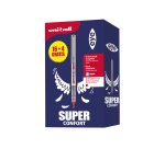 Roller uniball eye pointe metal ecriture fine boite de  16 + 4 rollers gratuits rouge