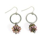Boucle d'oreilles metalliques crochet hippie ouvert dore    20x18mm  paquet 10 unites