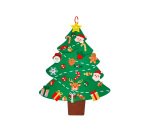 Sapin de no l sodertex g ant en feutrine avec accessoires    scratcher  - 95 x 77 cm - 1 pc - coloris assortis