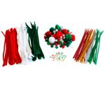 Pack no l sodertex 113 pompons + 38 pompons          m tallis s + 35 yeux mobiles  + 99 chenilles + 24 chenilles