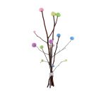 Pack pompons sodertex pastel polyester - 3 tailles - 200   pcs - 5 coloris