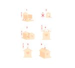 Kit nichoir en bois + colle - 13 x 14,5 x 16 cm - 1 pc - 1  coloris