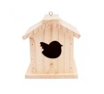 Kit nichoir en bois + colle - 13 x 14,5 x 16 cm - 1 pc - 1  coloris