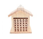Kit hotel abeille solitaire en bois + colle - 20 x 22 x   22 cm - 1 pc - 1 coloris