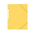 Chemise elastique 3 rabats oxford topfile+ a4 jaune