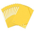 Chemise elastique 3 rabats oxford topfile+ a4 jaune