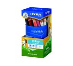 Crayon couleur lyra ferby triangulaire 120mm extrémité fermée usage économe mine 6.25mm diamètre étui carton 36 unités
