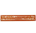 Trace-lettres minerva tracage technique 14mm orange