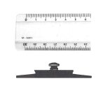 Regle plate tripe decimetr s minerva 2 biseaux 30 cm
