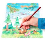 Crayons de couleur staedtler noris  187 triangulaires en   bois coloris assortis etui de 24