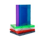 Boîte de classement plastique Viquel Coolbox A3 dos 3 cm couleurs assorties