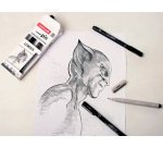 Pochette uni-ball 5 feutres pointe calibree 0.7 gc/gf/n   coloris noir