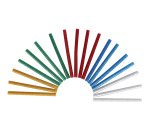 Recharge pistolet   colle pailletee   chaud tout usage  5 couleurs 7mmx10cm 100gr     sachet de 25 un