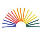 Recharge pistolet   colle de couleurs   chaud tout usage 5 couleurs 7mmx10cm 100gr       sachet de 25 un