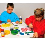 Tablier de protection lavable pour enfant de 5   8 ans      couleur bleue