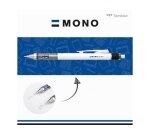 Porte-mines tombow monograph 0,7mm rechargeable gomme      telescopique interchangeable  coloris corps rose fluo