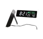 Horloge led murale ou a poser avec capteur co2, temperature et humidite 37,5x4x3,8c,