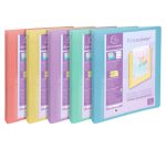 Classeur 4 anneaux exacompta kreacover polypropylene a4    4/30mm assortiment pastel