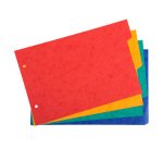Intercalaires pour fiches bristol a5 148x210mm 4        positions
