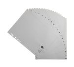 Intercalaires imprimes alphabetiques exacompta       polypropylene a4 20positiones a-z gris