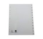 Intercalaires imprimes mensuels exacompta            polypropylene a4 12positiones / mois gris